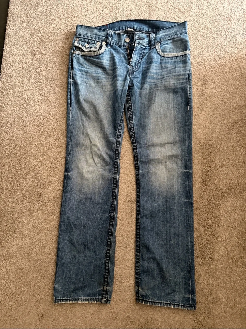 True Religion Men's Straight-Leg Jeans 32W